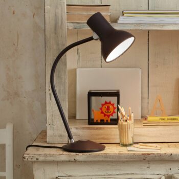 Anglepoise Type 75 Mini stolná lampa, hnedo-čierna