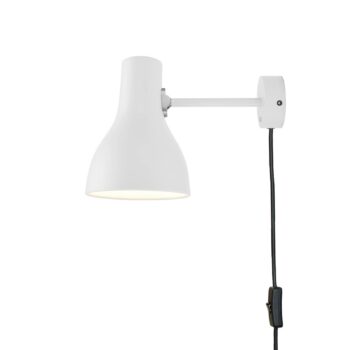 Anglepoise Type 75 nástenné so zástrčkou biele