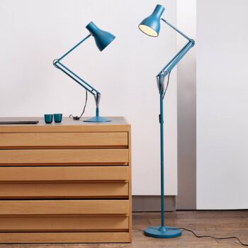 Anglepoise Type 75 stojaca Margaret Howell modrá