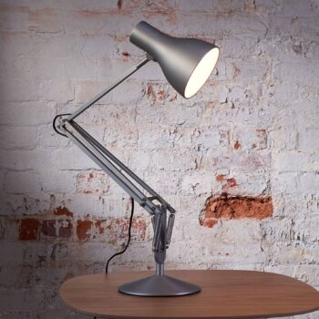 Anglepoise Type 75 stolná lampa strieborná lesklá