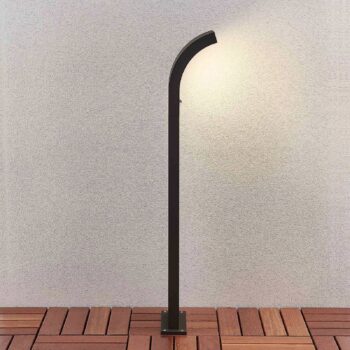 Arcchio Advik LED projektor, 100 cm, antracitový, senzor, IP54