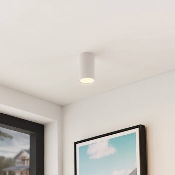 Arcchio Downlight Brinja, biela, kov, Ø 6 cm, okrúhla, GU10