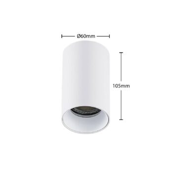 Arcchio Downlight Brinja, biela, kov, Ø 6 cm, okrúhla, GU10