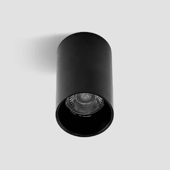 Arcchio Downlight Brinja, čierna, kov, Ø 6cm, okrúhla, GU10