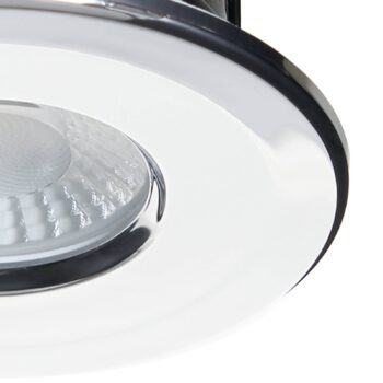 Arcchio Elmon LED vstavané svietidlo, IP65, chróm