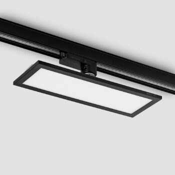 Arcchio Hairis 3-fázový LED panel, 30 cm, čierny, 3000 K