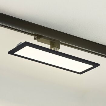Arcchio Hairis 3-fázový LED panel, 30 cm, čierny, 4000 K