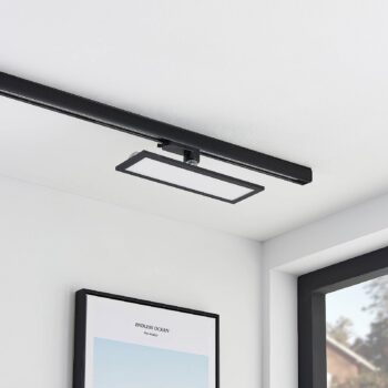 Arcchio Hairis 3-fázový LED panel, 30 cm, čierny, 4000 K