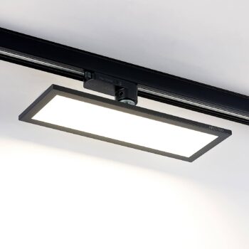 Arcchio Hairis 3-fázový LED panel, 30 cm, čierny, 4000 K