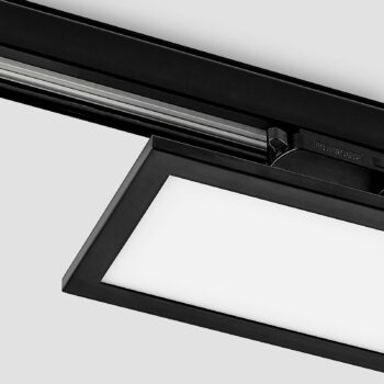 Arcchio Hairis 3-fázový LED panel, 30 cm, čierny, 4000 K