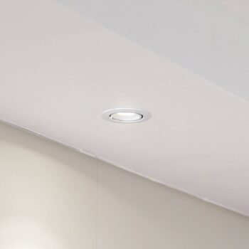 Arcchio Harcos LED stropné svietidlo, biele, Ø 8 cm, 4 000 K