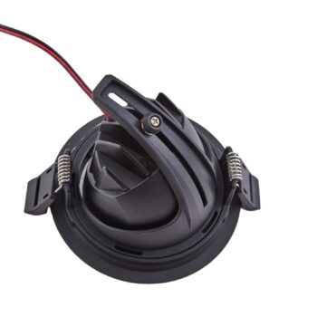 Arcchio Harcos LED stropné svietidlo, čierne, Ø 11 cm, 4 000 K