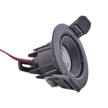 Arcchio Harcos LED stropné svietidlo, čierne, Ø 8 cm, 4 000 K