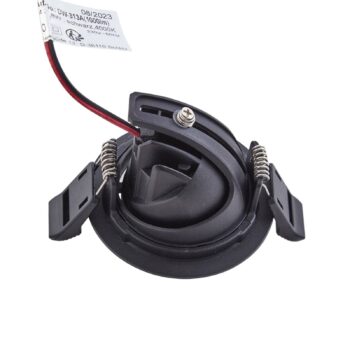 Arcchio Harcos LED stropné svietidlo, čierne, Ø 8 cm, 4 000 K