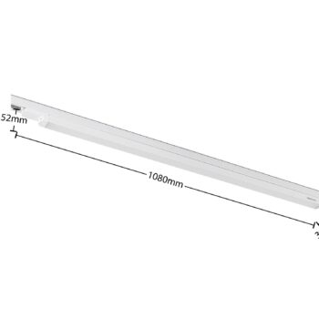 Arcchio Harlow LED koľajnicové svetlo, biele, 109 cm, 4 000 K