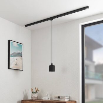 Arcchio Heleni závesná lampa čierna 12cm