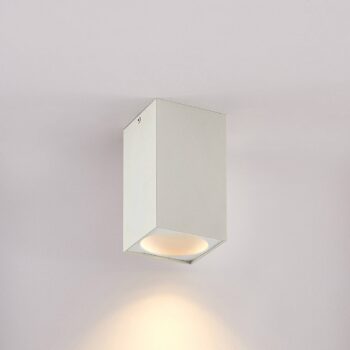 Arcchio Hinka stropné svietidlo hranaté 18cm biele