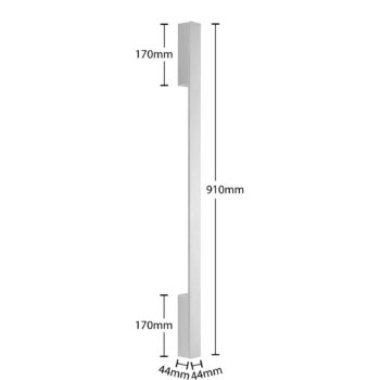 Arcchio Ivano nástenné LED 91 cm, sivé