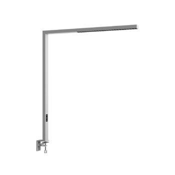 Arcchio LED kancelárska lampa Jolinda, strieborná, kovová, stmievateľná