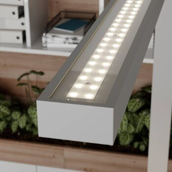 Arcchio LED kancelárska lampa Jolinda, strieborná, kovová, stmievateľná