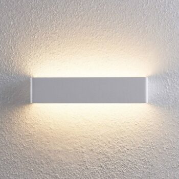Arcchio LED nástenné svetlo Karam, 37 cm, biela, kov, hore/dole