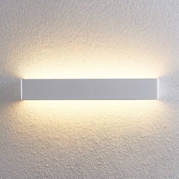 Arcchio LED nástenné svetlo Karam, 53 cm, biela, kov, hore/dole