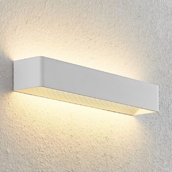 Arcchio LED nástenné svetlo Karam, 53 cm, biela, kov, hore/dole