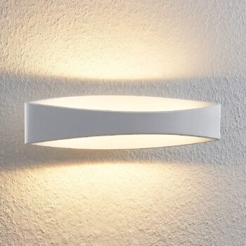 Arcchio LED nástenné svietidlo Jelle, 44 cm, biele, kov, hore/dole
