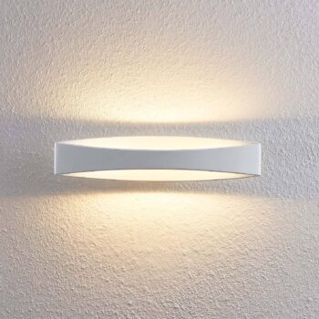 Arcchio LED nástenné svietidlo Jelle, 44 cm, biele, kov, hore/dole