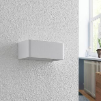 Arcchio LED nástenné svietidlo Karam, 20 cm, biele, kov, hore/dole