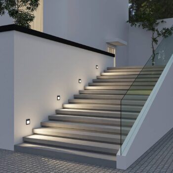 Arcchio LED nástenné svietidlo Zamo, čierne, 11 cm, IP65