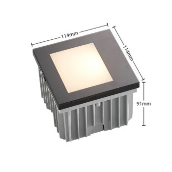 Arcchio LED nástenné svietidlo Zamo, čierne, 11 cm, IP65
