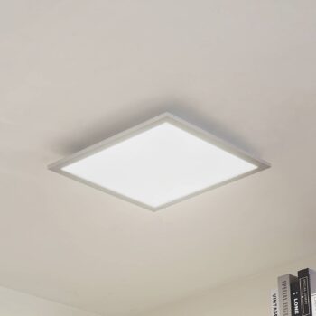 Arcchio LED panel Lyndra, 40 cm, strieborný, hliník, stmievateľný, CCT