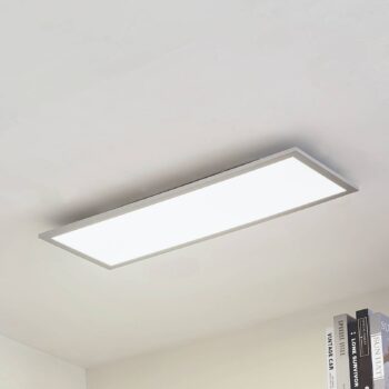 Arcchio LED panel Lyndra, 80 cm, strieborný, hliník, stmievateľný, CCT
