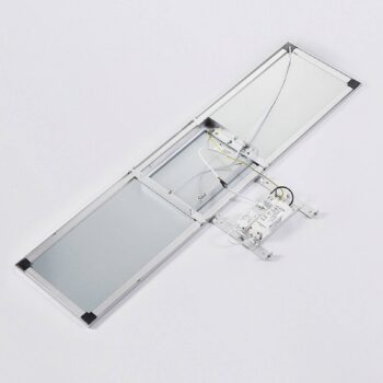 Arcchio LED panel Lysander, 32W, CCT, 119cm, strieborný