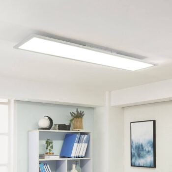 Arcchio LED panel Lysander, 50W, CCT, 119cm, strieborný