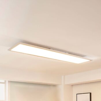 Arcchio LED panel Lysander, 50W, CCT, 119cm, strieborný