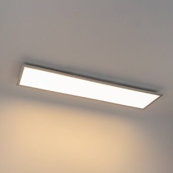 Arcchio LED panel Lysander, 50W, CCT, 119cm, strieborný