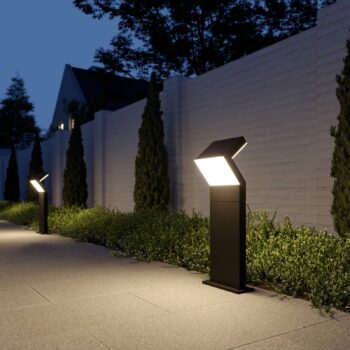 Arcchio LED podstavec Havin, antracitová farba, kov, 60 cm