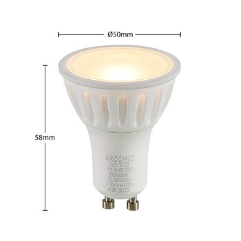 Arcchio LED reflektor GU10 100° 7W 2 700K stmievateľný