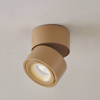 Arcchio LED stropné bodové svetlá Rotari, hnedé, 1-pl., 8,9W