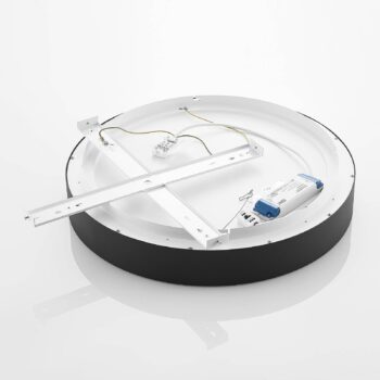 Arcchio LED stropné svietidlo Aleksi, Ø 60 cm, čierna, kov, CCT
