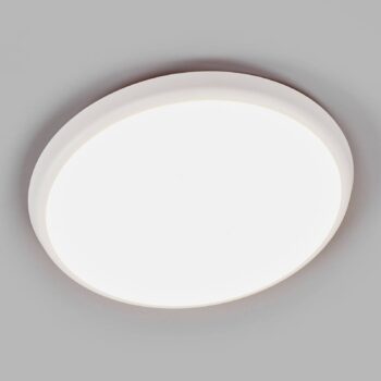 Arcchio LED stropné svietidlo Augustin, Ø 30 cm, CCT, biele, IP54