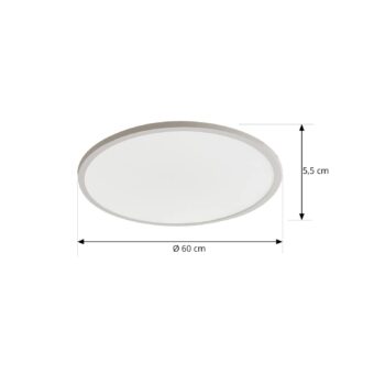 Arcchio LED stropné svietidlo Brenda, Ø 60 cm, CCT, diaľkové ovládanie