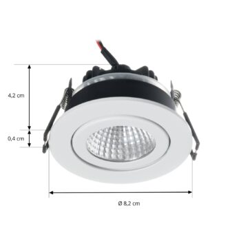 Arcchio LED stropné svietidlo Jyra, biele, 2 700 K
