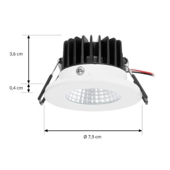 Arcchio LED stropné svietidlo Lirin, biele, 3 000 K