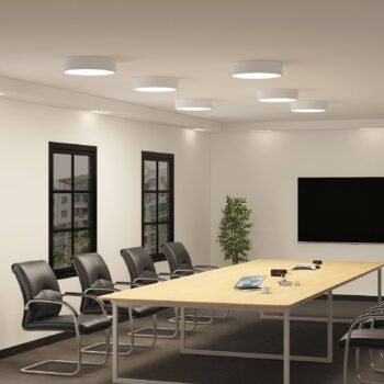 Arcchio LED stropné svietidlo Noabelle, Ø 40 cm, biela, kov
