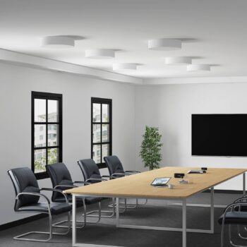 Arcchio LED stropné svietidlo Noabelle, Ø 40 cm, biela, kov