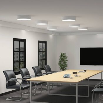 Arcchio LED stropné svietidlo Noabelle, Ø 40 cm, biela, kov