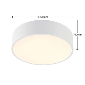 Arcchio LED stropné svietidlo Noabelle, Ø 40 cm, biela, kov